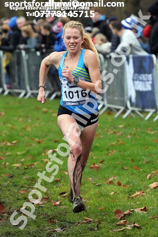 Senior and under-23 women, 2019 European Cross Country Trials and British Cross Challenge, Sefton Park, Liverpool.  Photo: David T. Hewitson/Sports for All Pics